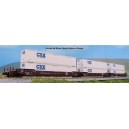Gunderson MAXI-IV Double Stack Car - BNSF w/CSX Containers