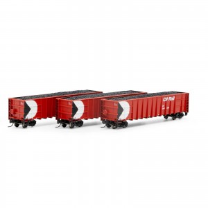 Thrall High Side Gondola w/Load - Canadian Pacific (3pk)