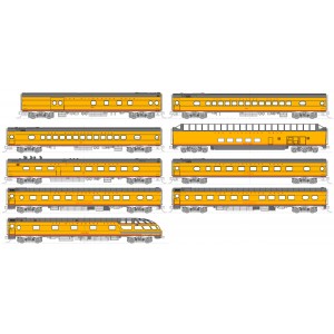 Milwaukee Road Post-1955 Olympian Hiawatha Coach Set (9pk)