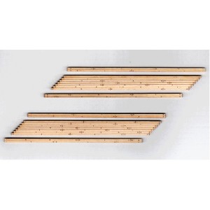 2-lane angled (right) Wood Grade Crossing (2pk)