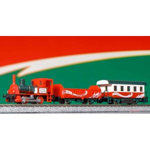 Steam Locomotive & Wagons Christmas Train