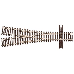 Code 55 Track w/Nickel-Silver Rail & Brown Ties - 3.5 Wye Turnout