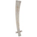 Code 55 Track w/Nickel-Silver Rail & Brown Ties - 21 1/4" Radius/15" Radius Turnout Right Hand