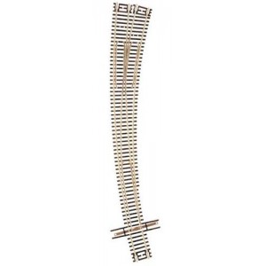 Code 55 Track w/Nickel-Silver Rail & Brown Ties - 21 1/4" Radius/15" Radius Turnout Right Hand