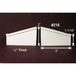 Abutment Wings - Concrete (2pk)