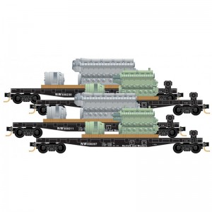 Flat Cars w/Loads - Norfolk & Western (4pk)