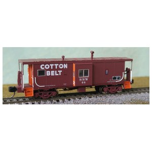 Int Ph 4 Bay Window Caboose - Cotton Belt 76