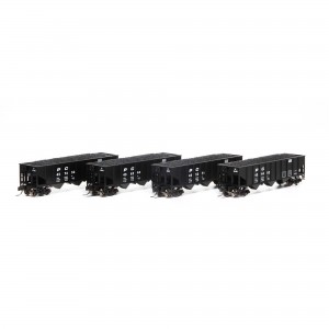 40' 3-Bay Ribbed Side Hopper w/Load - Penn Central (4pk)