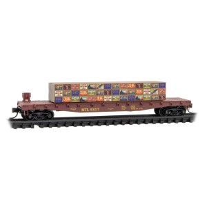 50' Flat Car w/Load - Medford Talent & Lakecreek 63217 