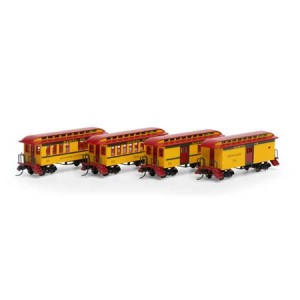 34' Overton Passenger Cars - Santa Fe (4pk)