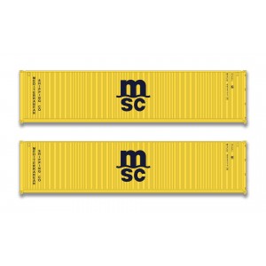 40′ Magnetic Intermodal Container – Mediterranean Shipping Co (2pk)