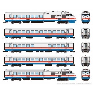 RTL Turboliner - Amtrak Ph III - 5 Car Set No 3