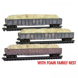 Gondola w/Hay Load - B&O/Southern (3pk)