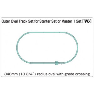 Unitrack V6 Outer Oval Track Set for Starter Set or Master 1 Set