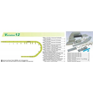 Unitrack V12 Double Track Viaduct Set